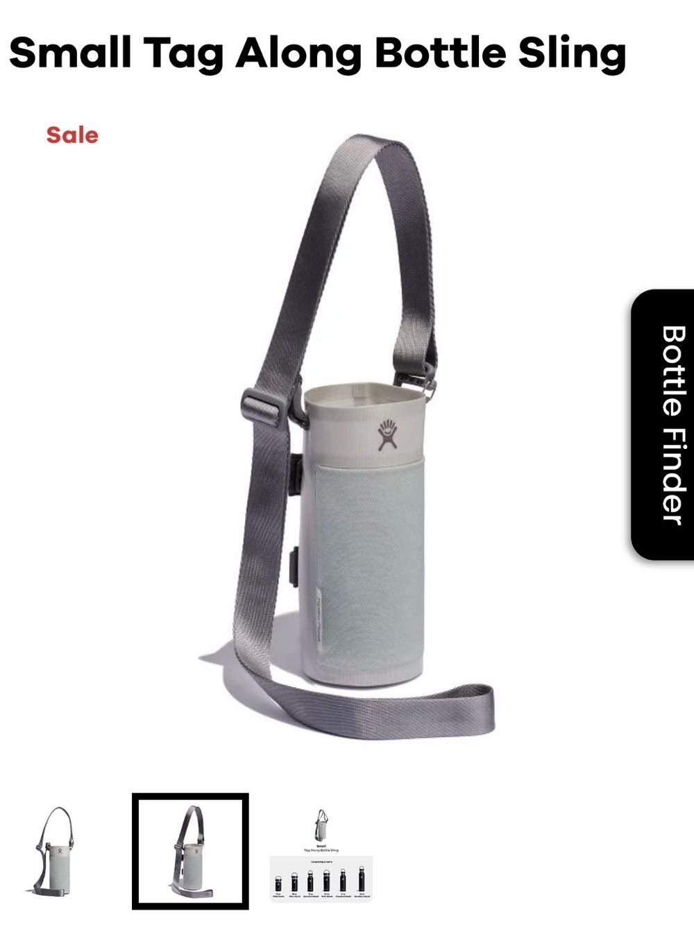 Hydro Flask Bottle Sling Small Size Tag Along Bottle Sling NEW Birch Colored